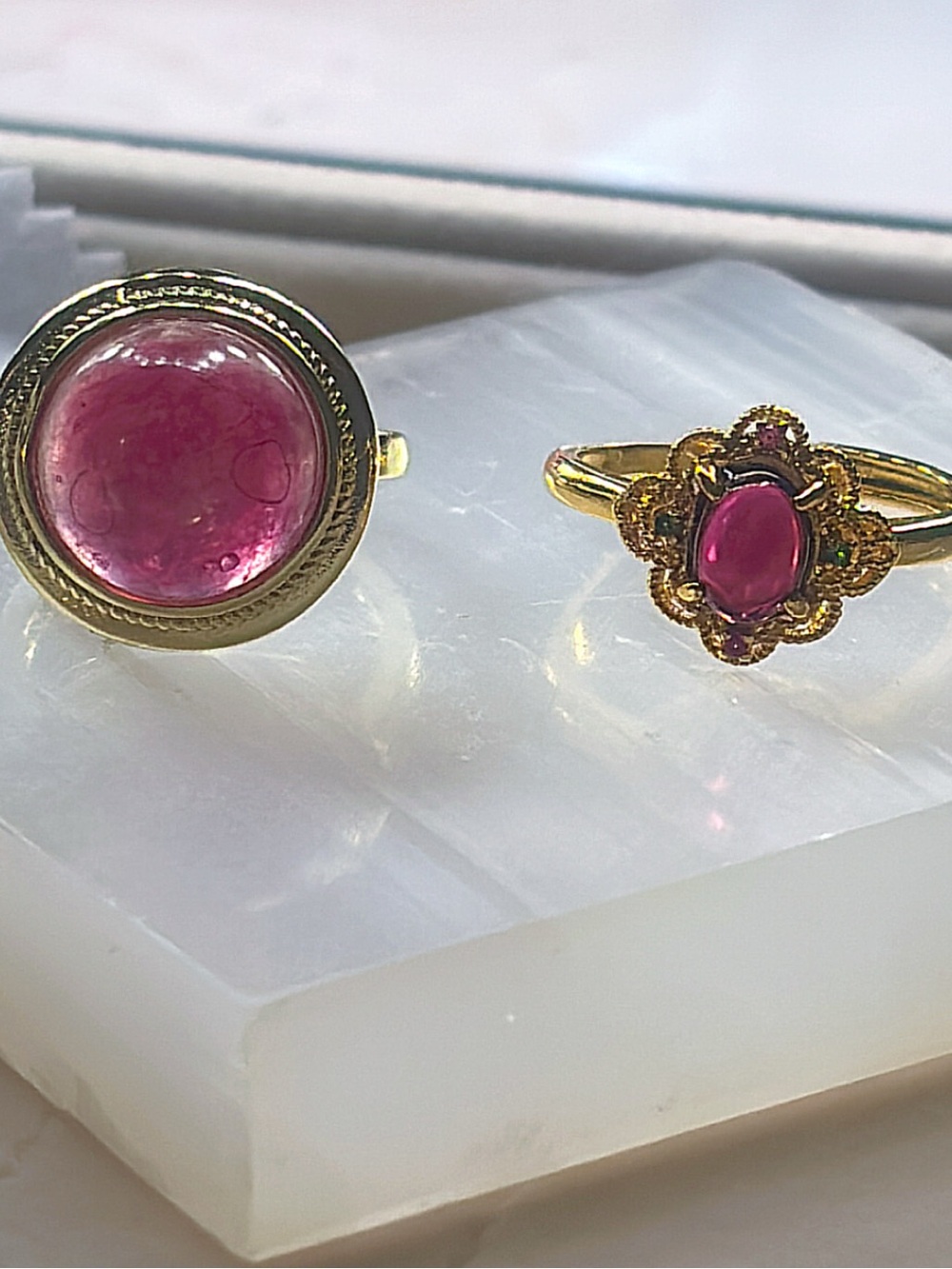 1 ~ Birthstone Rings | Ruby | Adjustable | Nickel Free | July - Picture 5 of 9